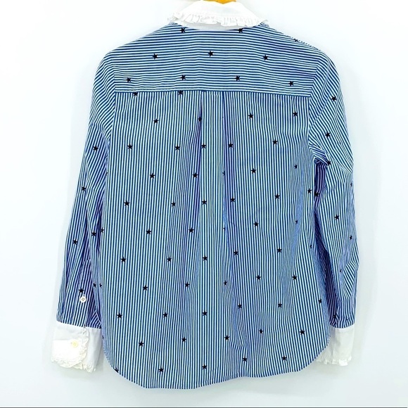 Kate Spade Twinkle Star Stripe Ruffle Button Front - Picture 9 of 10